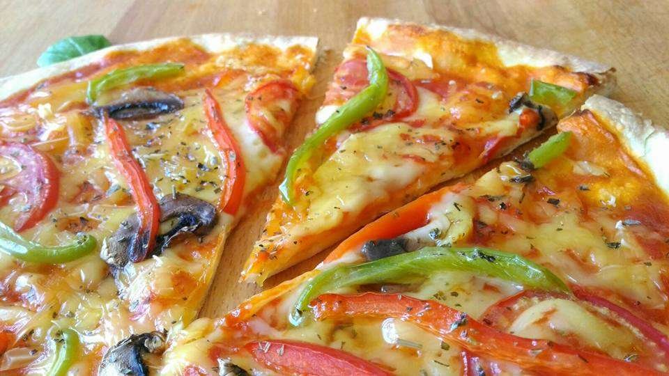 receta pizza vegana